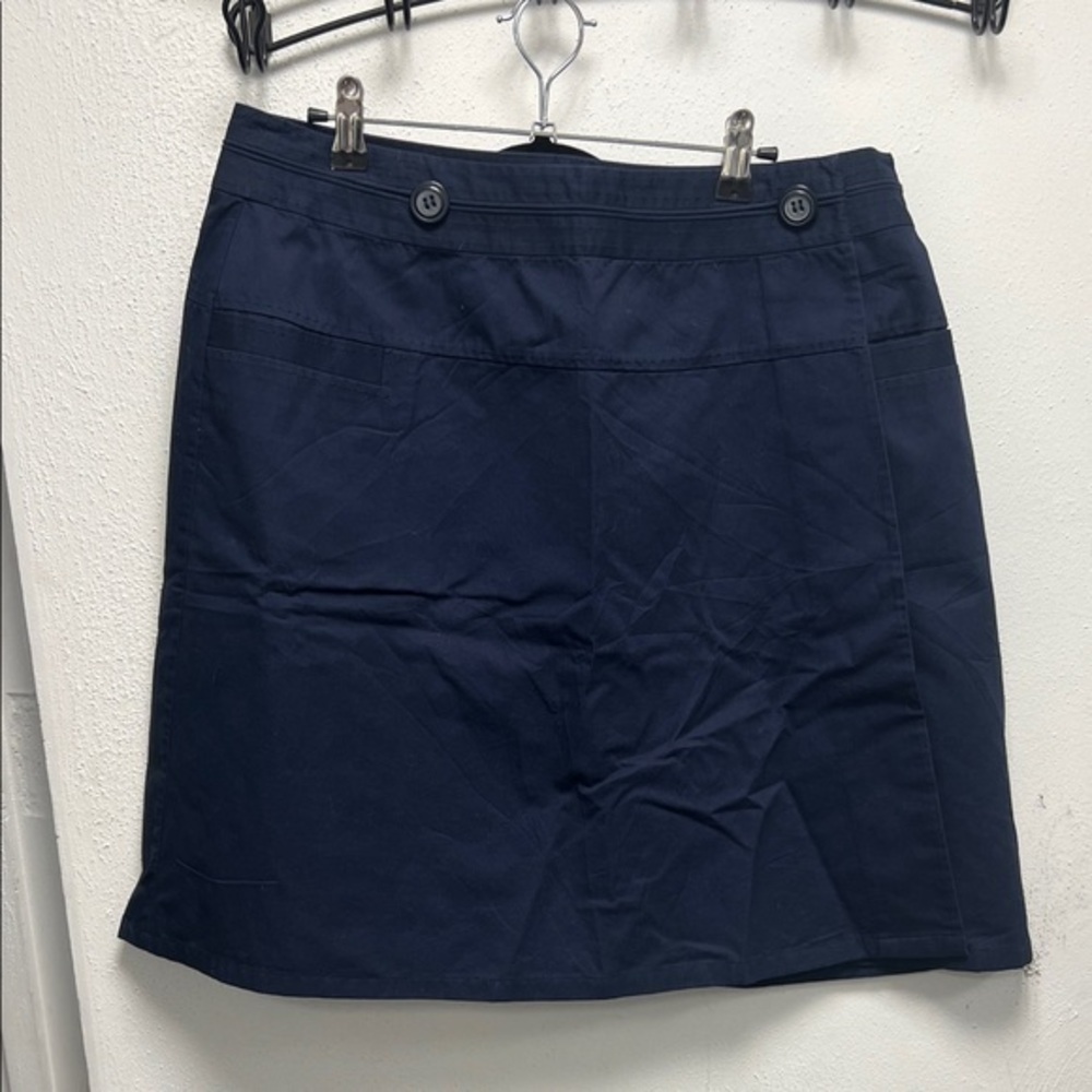 Christopher & Banks Blue A-Line Mini Skirt for Work